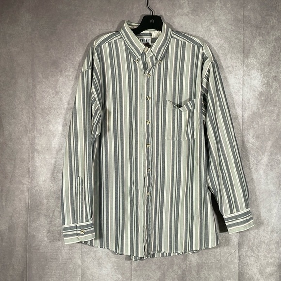 FARAH Classics Vintage Striped Button Down Long Sleeve Shirt | Size Mens Large - Picture 1 of 9